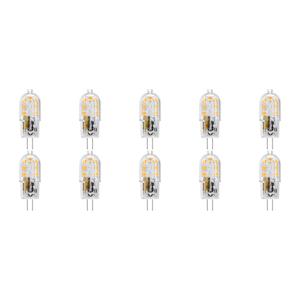Velvalux LED Lamp 10 Pack - G4 Fitting - Dimbaar - 2W - Warm Wit 3000K - Transparant | Vervangt 20W