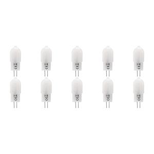 Velvalux LED Lamp 10 Pack - G4 Fitting - Dimbaar - 2W - Warm Wit 3000K - Melkwit | Vervangt 20W