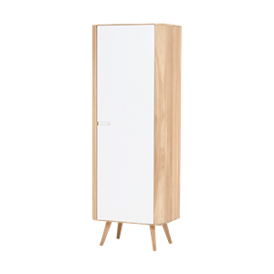 Gazzda Ena cabinet houten opbergkast whitewash - 60 x 170 cm