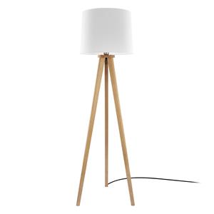 HerzBlut Elli vloerlamp, asteiken geolied/wit