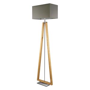 HerzBlut Bi Bob vloerlamp, asteiken geolied/taupe