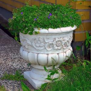 Gartentraum.de Dekorativer Steinguss Pflanzkübel für den Garten - Eleana / Tyrolia