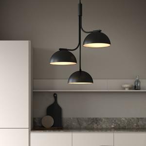 DFTP by Nordlux Hanglamp Tullio, 3-lamps, zwart
