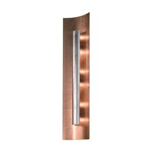 Kögl Wandlampe Aura Kupfer Blende silber, Höhe 60 cm