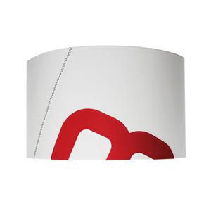 Lumbono Wandlamp thuishaven van zeil, wit/rood