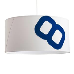 Lumbono Hanglamp thuishaven van zeil 60cm wit/blauw