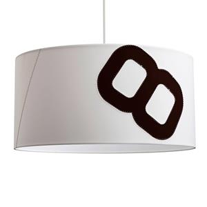 Lumbono Hanglamp thuishaven van zeil 60cm wit/zwart