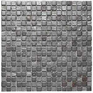 Dune Ceramic Mosaics Mozaiektegel 30x30cm Zoe 8mm Mat/glans Grijs 186543