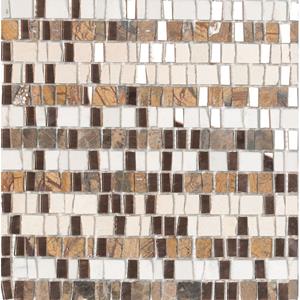 Dune Materia Mosaics Mozaiektegel 30x30.5cm 5mm mat/glans Bruin 186534