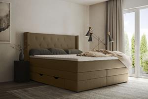 Places of Style Boxspring Elegance met mooie capitonnage, in de hardheden h2 & h3, inclusief laden