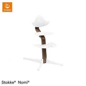 STOKKE Nomi Hochstuhl Walnuss / weiß