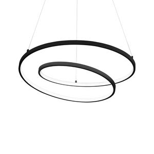 Ideallux Ideal Lux Oz LED-Hängeleuchte Ø 80 cm schwarz