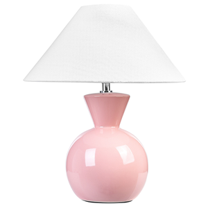BELIANI Tafellamp keramiek roze FERRY