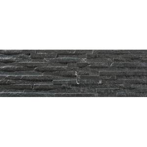 Praxis Wandtegel Centenar black 3D 17x52,3cm