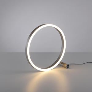 Leuchten Direkt LED Tischleuchte Ritus in Silber 11,5W 1420lm