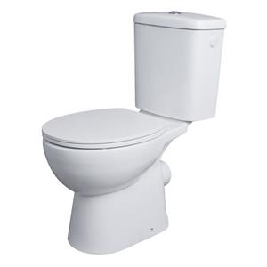 AquaVive duoblok toilet Avisio I PK aansluiting I Randloos toiletpot wit