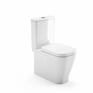 AquaVive duoblok toilet Look | Soft-close toiletzitting | Randloos toiletzitting wit