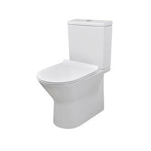 Aquazuro duoblok toilet Livenza I Universele aansluiting I Randloos toiletpot wit