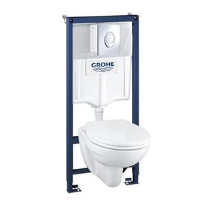 Grohe inbouwreservoir set Geo | Soft-close toiletzitting | Randloos toiletpot