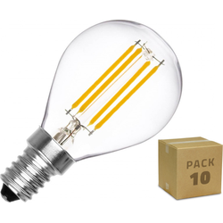 Nature Lifestyle 10 pack - Gloeidraad Led lamp E14 – WARM WIT 2000K – 2500K