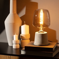 De Lampenbaas Appel Rook LED Lamp| E27 | 8W | 2200K-2700K| Warm Wit