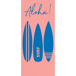 Cawö Beach 5568 Surf 80x180 cm - Farbe: koralle-blau - 21 - 80x180 cm