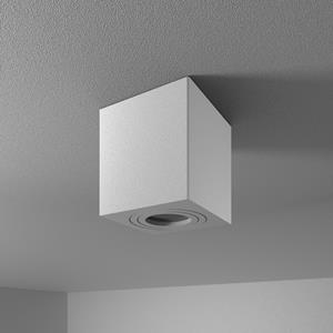 HOFTRONIC™ Gibbon LED opbouw plafondspot - Vierkant - IP65 waterdicht - GU10 fitting - Plafondlamp geschikt voor badkamer - Wit