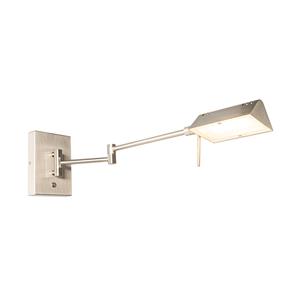 QAZQA Design wandlamp staal incl. LED met touch dimmer - Notia
