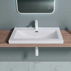 Doporro Einbauwaschbecken » Design Waschbecken Col01 Gussmarmor Waschtisch Waschplatz«, umweltfreundliches Material