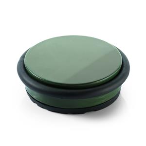 Vloerglijders Ronde deurstopper - groen/zwart - 100 x 30 mm - 1 kg