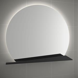 Muebles Sun spiegelplank 80cm mat zwart