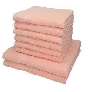 Betz Handtuch Set »8-TLG. Handtuch-Set Palermo 100% Baumwolle 2 Duschtücher 6 Handtücher Farbe apricot«