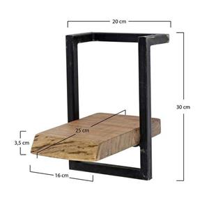 Dimehouse Wandplank Industrieel Aberdeen - 20 Cm - Acaciahout