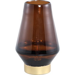 PTMD Collection PTMD Akahi Brown glass LED lamp taps round