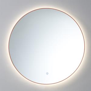 Sanilux Spiegel  Rond Met LED Verlichting 3 Kleuren Instelbaar & Dimbaar 80 cm Brons 