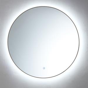 Sanilux Spiegel  Rond Met LED Verlichting 3 Kleuren Instelbaar & Dimbaar 80 cm Gunmetal 