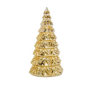 Shoppartners 1x Stuks Led Kaarsen Kerstboom Kaars Goud D9 X H19 Cm ed Kaarsen