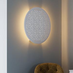 Wandlamp wit rond 'Colby' By Rydens e14 fitting design 700mm