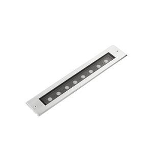 Faro Falls Orientable - grondspot voor buiten - 290 x 53 mm, 310 x 52 mm inbouwmaat - 9W LED incl. - IP67 - satijn inox