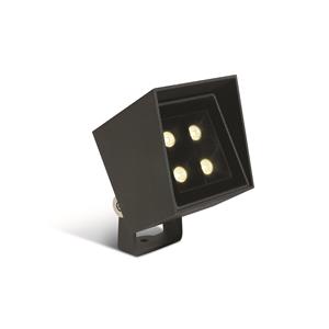 ONE Light GU10 Garden Square Spots - grondspot op piek- 8 x 8 x 10 cm - 6W LED incl. - IP65 - antraciet