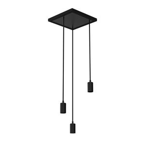SEGULA Madox Square 3X Wave hanglamp zwart 3-lamps