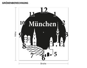 Klebefieber Wandtattoo-Uhr München