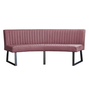 HomingXL Eetkamerbank Ovaal | Geschikt voor ovale tafel 200 cm stof | Element roze 10