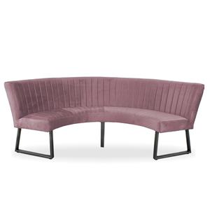HomingXL Eetkamerbank Rondo Geschikt voor tafel 150 cm stof Element roze 10