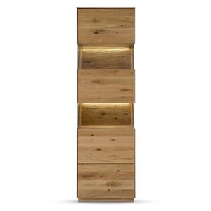 Möbel4Life Standvitrine aus Wildeiche Massivholz 209 cm hoch - 63 cm breit