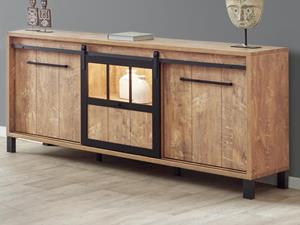 Mobistoxx Dressoir ALCANTARA 3 deuren 179 cm oranje teck