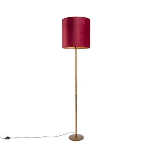 QAZQA Vloerlamp - Rood - Klassiek / Antiek - H 1790mm