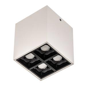 Molto Luce Liro LED-Deckenspot weiß/schwarz 34° 2.700K