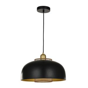 Lindby Miraca hanglamp in zwart en goud