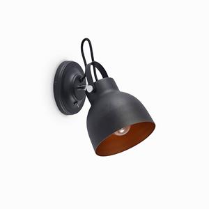 Lindby Adirta metalen wandlamp in zwart
